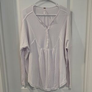 Free People Women's Lavender Button-Up Top XS